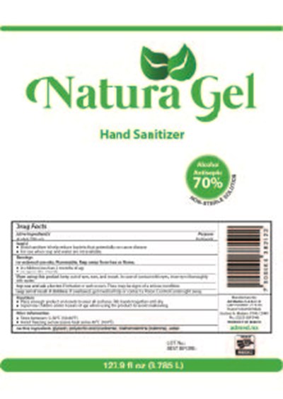 3785 mL (3.785l Etiqueta Naturagel  Baja)